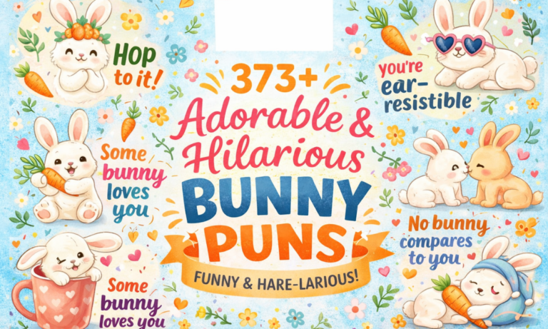 373+ Adorable & Hilarious Bunny Puns