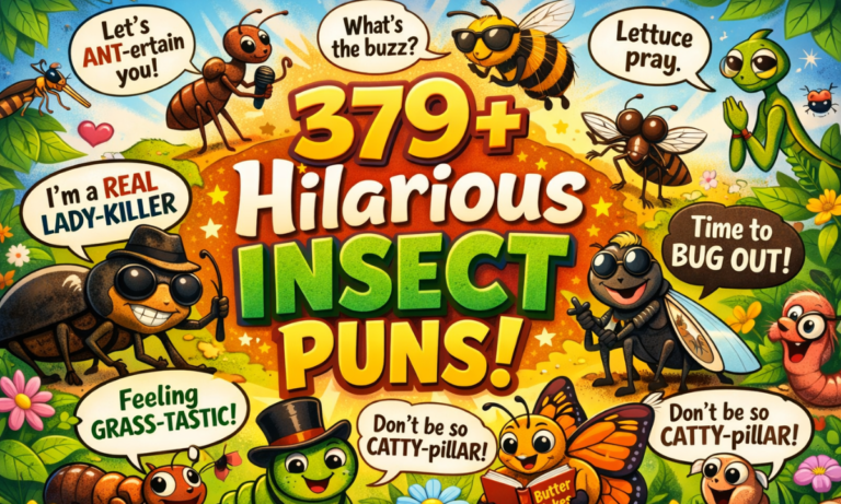 379+ Hilarious Insect Puns