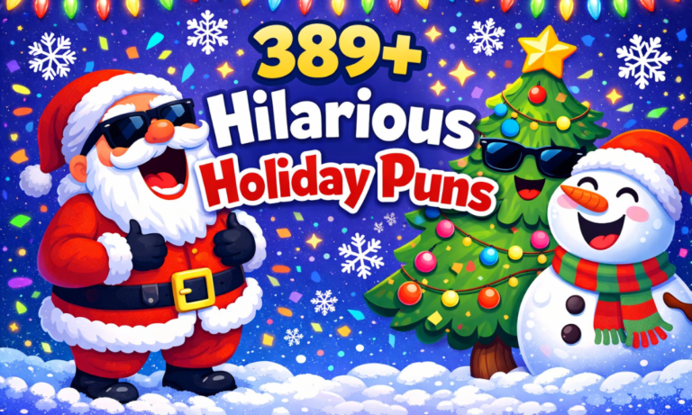 389+ Hilarious Holiday Puns
