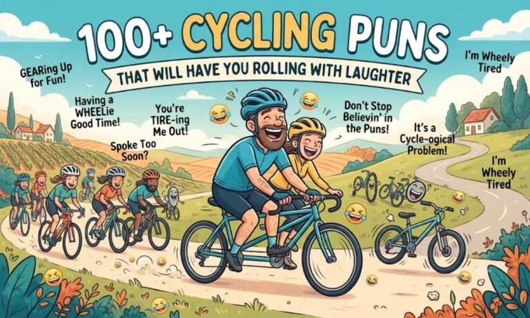 100+ Cycling Puns