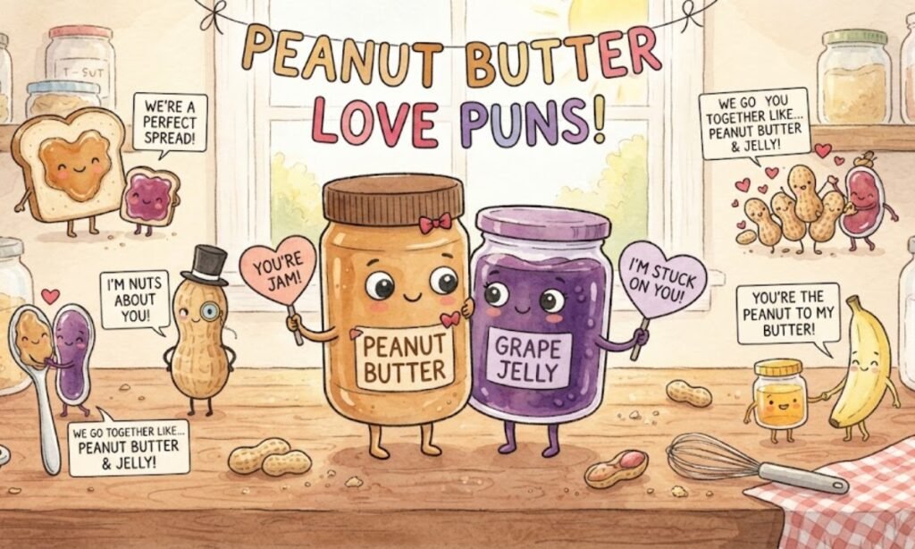 Funny Peanut Butter Love Puns